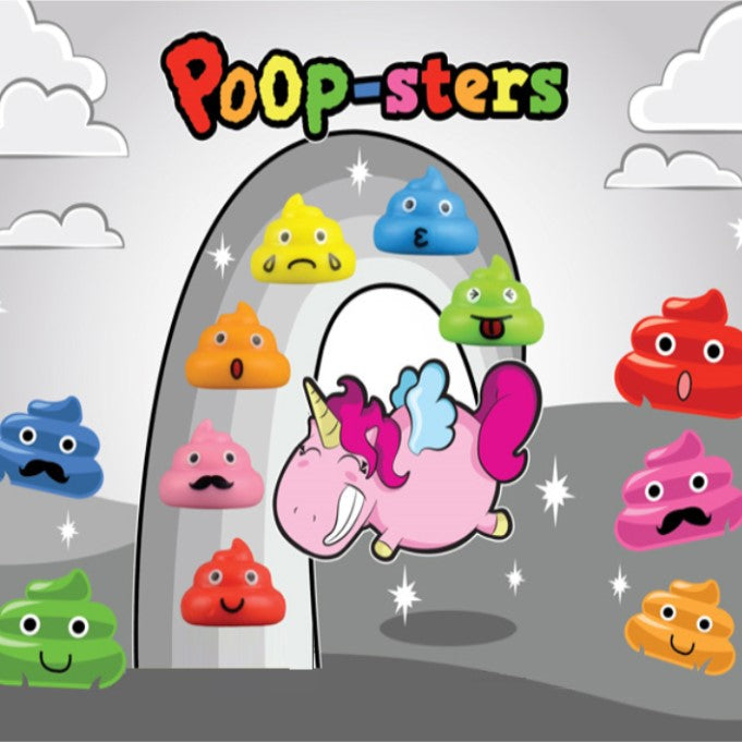 gray display card for poop-ster-moji