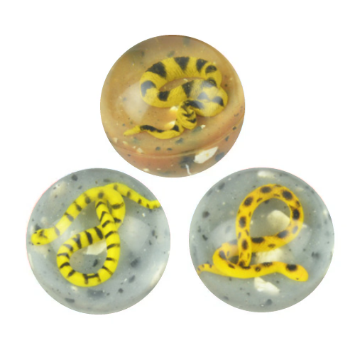 45 mm 3-D Snake Super Bouncy Balls Product Detail Multiple Colors