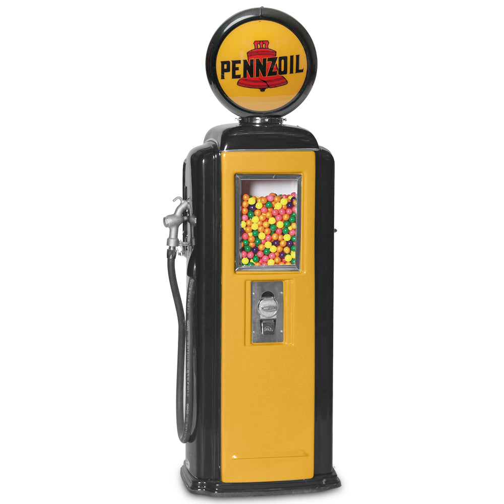 Pennzoil themed Tokheim 39 Junior gas pump gumball machine