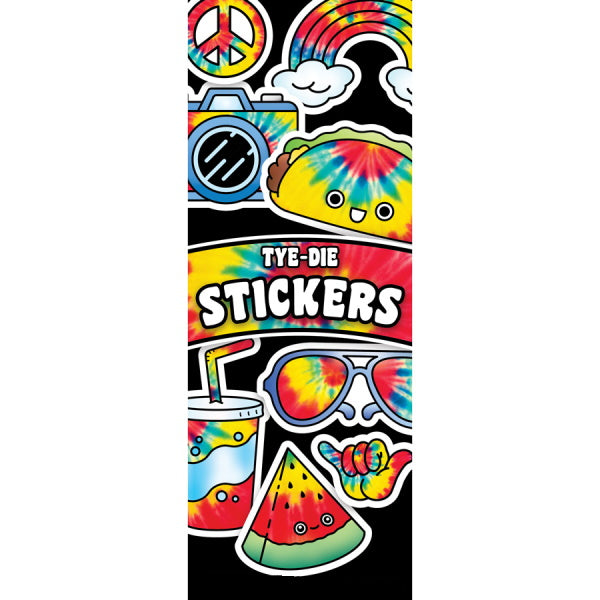 Tie Dye Stickers Product Display Front