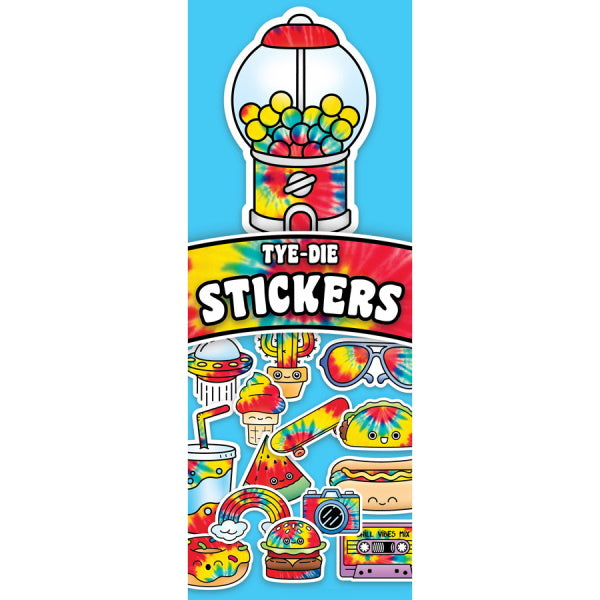 Tie Dye Stickers Product Display Back